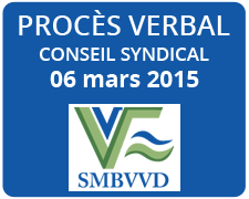 Procès verbal - 06 mars 2015 - Syndicat Vézère Dordogne