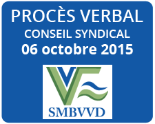 Procès verbal - 06 octobre 2015 - Syndicat Vézère Dordogne